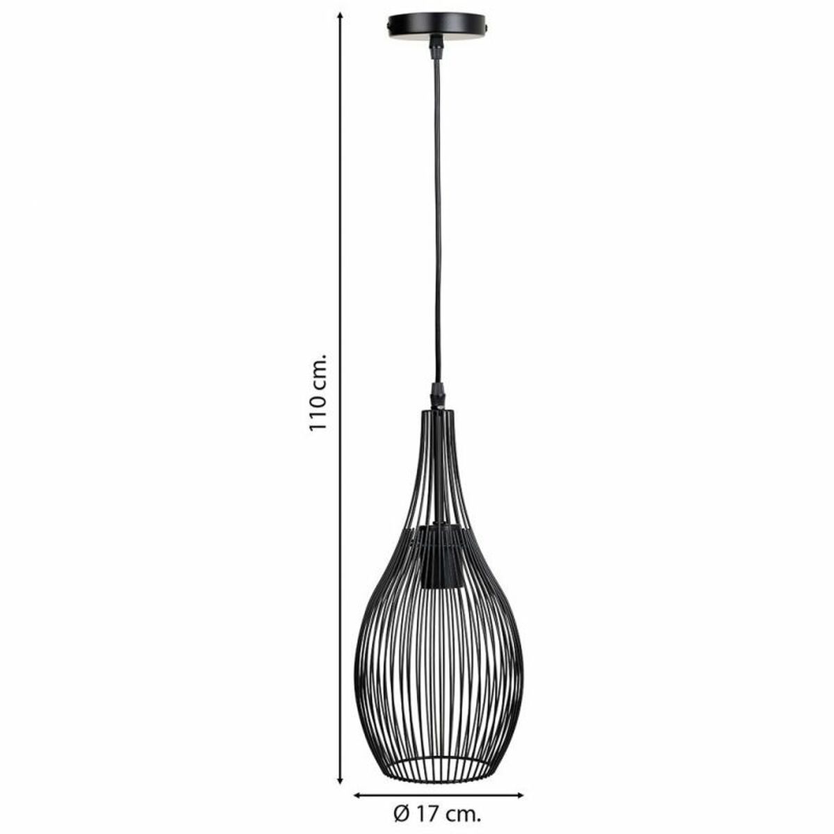 Lampadario Alexandra House Living Nero